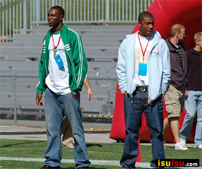 Homewood Flossmor High School’s Supo Sanni and Russell Ellington