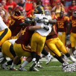 The Iowa State defense played well before wearing down late in the game