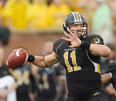 Blaine Gabbert led Missouri to an impressive victory over Illinois in his debut