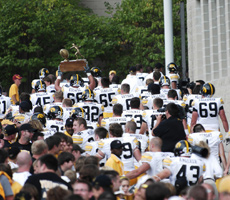 Iowa Takes the Cy-Hawk Trophy Back to Iowa City