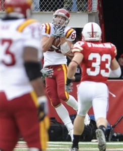 Iowa State WR Jake Williams scored on a 47 yard reception