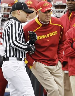 Paul Rhoads' Cyclones came up short against the Jayhawks