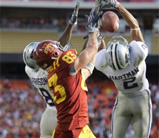 Jake Williams makes a big play with time winding down - AP Photo/Charlie Riedel