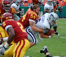 Jesse Smith had one of his best games as a Cyclone against Nebraska