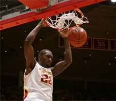 Laron Dendy and Iowa State was overmatched by a talented Jayhawk squad