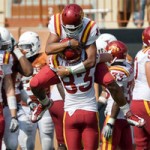 Austen Arnaud and Jake Williams Celebrate a Win Over Texas